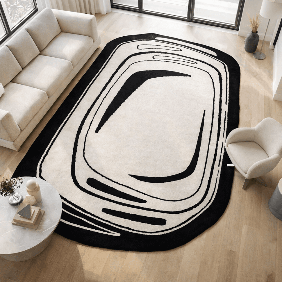 Tapis moderne KAEL écru - Image 1